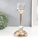 Summary metal per 1 candle "Transparency" Mix gold 26x12x12 cm