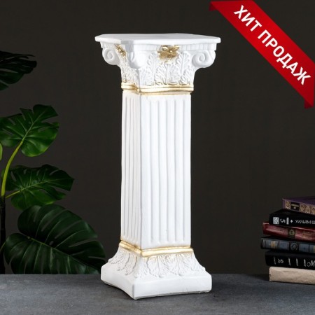 Column "Antique", white-gold 65x27 cm