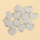 Furniture for jewelry "heart mini", stainless steel, 1.4 x 2.5 cm, 15 pcs