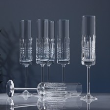 A set of crystal glasses for champagne, 120 ml, 6 pcs