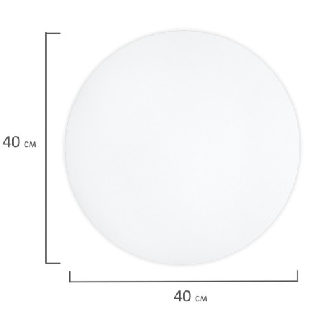Canvas on cardboard round cotton 100% 40 cm 280g/m2 acrylic soil m/s Brauberg 192192-2