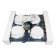 Maunfeld eehs.64.4s hobing surface, electric, 4 burners, silver
