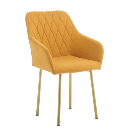 Liberty chair, velor mustard/gold