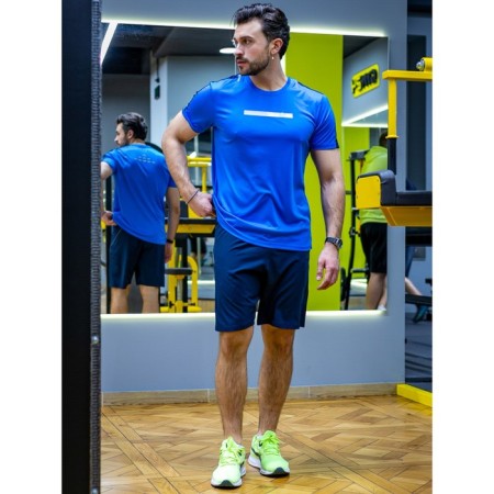 Sports T -shirt male ise, size 52, blue color-1