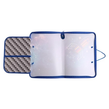 A4 labor folder with handles, 325 x 230 x 25 mm, zipper around, folding bar, plastic, PTR-6 calligrata "rocket"-6