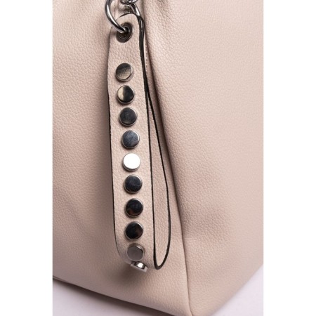 Women's backpack, eco-leather, ludor light beige, 32x15x26 cm-3