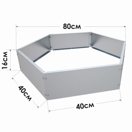 Flower bed, d = 40 cm, galvanized-1