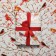 Glossy packaging paper "Birds on the branches", 50 x 70 cm, New Year