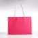 Bag beach without fasteners, milk/raspberry color