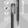 Gel handle Erich Krause G-Cube, Fine Tip 0.5 mm node, black ink, with Soft Touch coating with a square section of the case, letter length 500 meters
