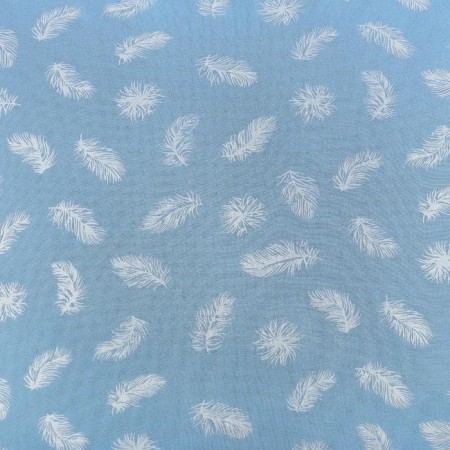 Pillowcase-pillowcase 50x70 cm on lightning feather blue-2