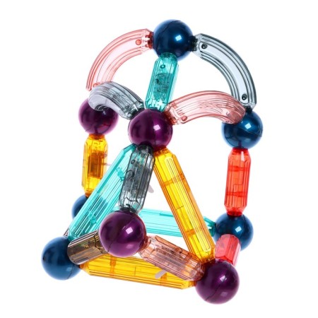 Magnetic designer for babies "Magic sticks with animals", 35 parts-1