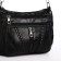 Female bag on one shoulder, on a zipper, black color