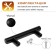 Hand -on Railing CAPPIO, Stainless. steel, d = 12 mm, m/o 64 mm, black color