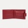 Women's wallet on the Textura button, red color