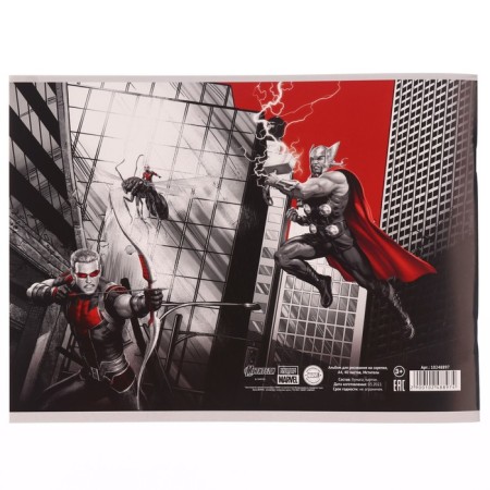 Album for drawing on a paper clip, A4, 40 sheets, Avengers-3