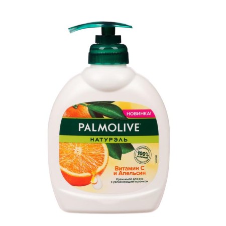 Liquid soap Palmolive "Nuturel", with vitamin C and orange, 300 ml