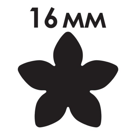 Figure hole "Flower", the diameter of the cut -out figure 16 mm-5