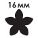 Figure hole "Flower", the diameter of the cut -out figure 16 mm