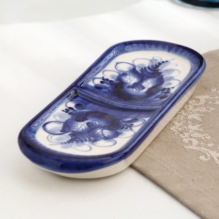 Spices "double", 9x18 cm, gzhel, porcelain-1