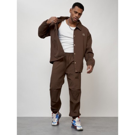 Male tracksuit, size 54, brown color-10