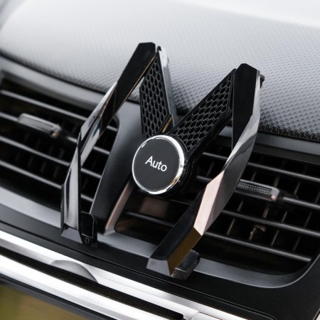 The phone holder to the deflector, selfless capture 6.5-12 cm, black-1