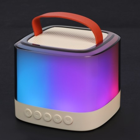 Mini Karaoke system T7, 5 W, microphone, 1800/800 mach, Jack 3.5, Type-s, RGB, beige-8