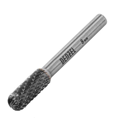 Borfraza on metal Denzel 72016, carbide, cylindrical. rounded, type-s, 8 mm