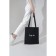 A chopper bag without a zipper, without lining, black color