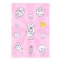 A set of stickers-paint "anime" pink, 3 sheets, a5