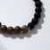 Bracelet ball No. 8 "Amethyst", color black and brown