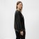 Female sweatshirt, black color, size One size (44-48)