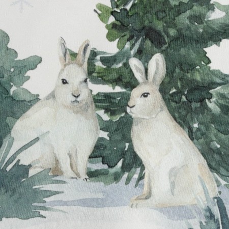 Set of New Year's napkins Ethel Forest Animals, 40x40cm - 4 pcs, cotton, sarzha-8