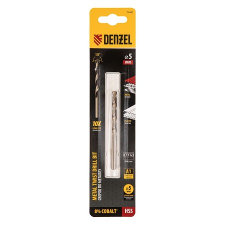 Denzel 71441, HSS CO-8%, 5 mm metal drill-3