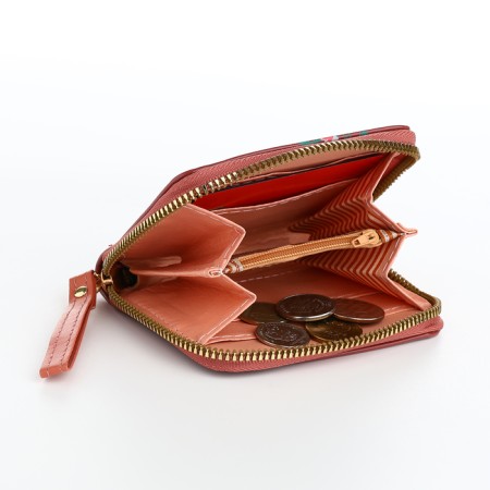 Women's wallet with lightning, brown color-5