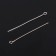 Pin with a loop cm-1087, 4 cm, packaging 100 g, silver color