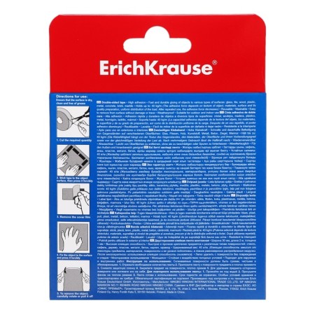 Bilateral adhesive tape mounting Erichkrause, transparent, 1mmx30mmx2m-9