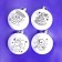 New Year's set for creativity. Christmas balls for coloring "New Year! Miracles ", 4 pcs, d = 7 cm
