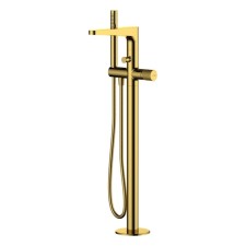 Wasserkraft Sauer 7121 bath mixer, floor, shower, brass, gold