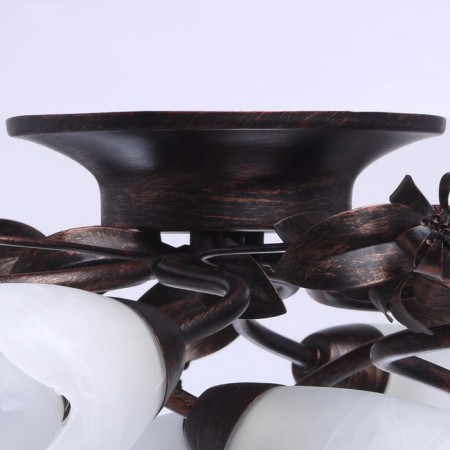Celeal chandelier "Aida", 8x60W E14, copper 77x77x24 cm-3