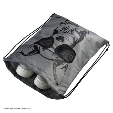 Back for shoes 480 x 360 mm, Phoenix, silkography, mesh, "dog with glasses"-2