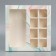 Box for 8 sweets and chocolate with cells, confectionery packaging, “fluid” 18 x 18 x 4 cm