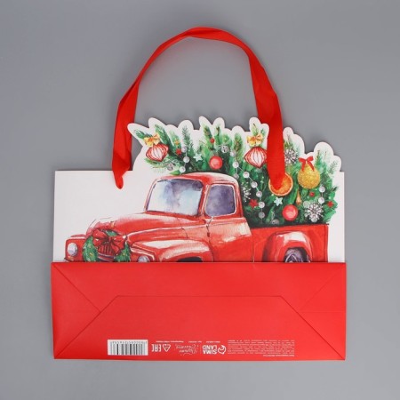 Gift package "I hurry to you", 30 x 25 x 10 cm, new year-6
