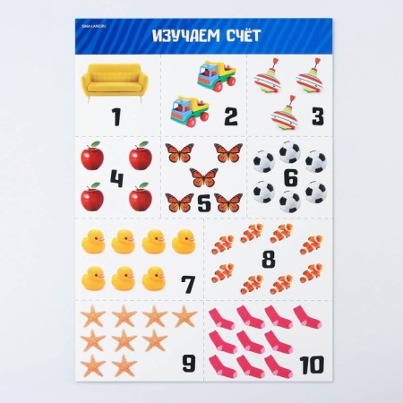 A set of training posters "Study the world", 10 in 1, A4-26