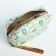 Lightning cosmetic bag, green color