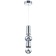 Bayerlux lamp "Scandy" LED 6W 4000k chrome 8x8x36-205cm