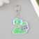 Acryl keychain "Snakes in headphones with tape recorders" 6x4.3 cm