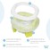 Handypotty road pot in a proprietary bag, lime color