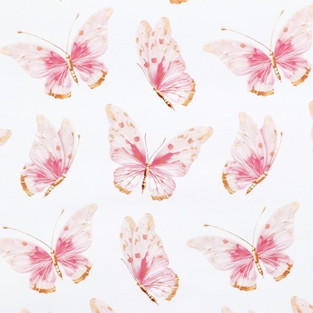 Paper Glossy Pink "Pink Butterflies", 70 x 100 cm-2