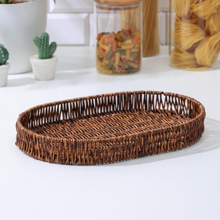 Basket for fruits and bread of the oooo, 34.5 × 24.5 × 4.5 cm, oval